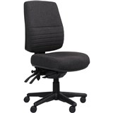 ERGOSELECT SPARK POSTURESOFT ERGONOMIC CHAIR HIGH BACK WITHOUT ARMS NYLON BASE EBONY