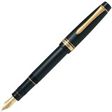 PILOT JUSTUS 95 FOUNTAIN PEN BLACK STRIPE BARREL FINE NIB BLACK INK