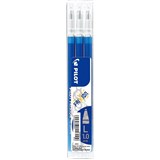 PILOT BLSFR10 FRIXION ERASABLE ROLLERBALL GEL REFILL MEDIUM 10MM BLUE PACK 3