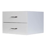 YS DESIGN OXLEY DRAWER BOX 470W X 355H X 460DMM WHITEIRONSTONE