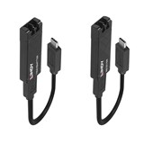 LINDY 43312 FIBRE OPTIC USB TYPEC EXTENDER 100M BLACK