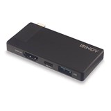 LINDY 43336 USBC LAPTOP DOCKING STATION BLACK