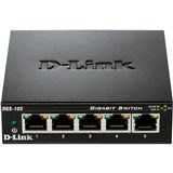 DLINK DGS105 DESKTOP SWITCH 5 PORT GIGABIT UNMANAGED BLACK
