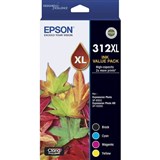 EPSON 312XL INK CARTRIDGE HIGH YIELD CYANMAGENTAYELLOWBLACK