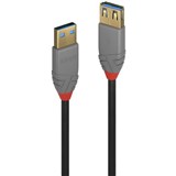 LINDY 36763 ANTHRA LINE USBA 30 EXTENSION CABLE 3M BLACK