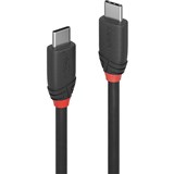LINDY 36906 BLACK LINE USBC 3A CABLE 1M BLACK