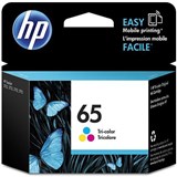 HP N9K01AA 65 INK CARTRIDGE TRI COLOUR PACK CYANMAGENTAYELLOW