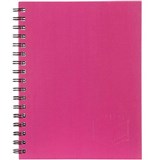 SPIRAX 511 NOTEBOOK 7MM RULED HARD COVER SPIRAL BOUND 200 PAGE 225 X 175MM PINK