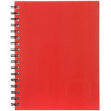 SPIRAX 511 NOTEBOOK 7MM RULED HARD COVER SPIRAL BOUND 200 PAGE 225 X 175MM RED