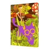 COLLINS NOTEBOOK GLASGOW SCHOOL OF ART A5 RULED CAT MUSHROOM