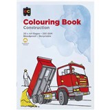 EDUCATIONAL COLOURS CONSTRUCTION COLOURING BOOK 250GSM 20 PAGE A4