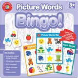 LEARNING CAN BE FUN BINGO CARDS PICTURE WORDS