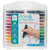 EDUCATIONAL COLOURS FIRST CREATIONS EASIGRIP CRAYONS ASSORTED PACK 24
