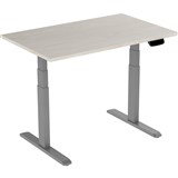 ERGOVIDA EED623D ELECTRIC SITSTAND DESK 1800 X 750MM GREYLIGHTWOOD