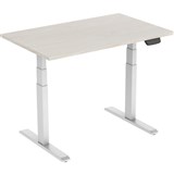 ERGOVIDA EED623D ELECTRIC SITSTAND DESK 1500 X 750MM WHITELIGHTWOOD