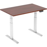 ERGOVIDA EED623D ELECTRIC SITSTAND DESK 1500 X 750MM WHITEDARK WALNUT