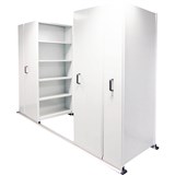 APC EZISLIDE AISLE SAVER 6 BAY 5 SHELVES 3500 X 2175 X 1200 X 400MM WHITE