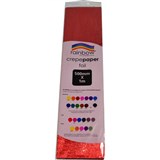RAINBOW CREPE PAPER FOIL 500MM X 1M RED