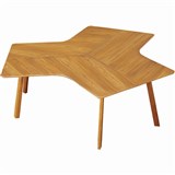 ARBOR EXECUTIVE WORKSTATION 3 PERSON 2400 X 750 X 720MM AMERICAN WALNUT