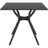 SIESTA AIR TABLE 800 X 800MM BLACK