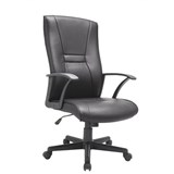 HESTON FSHESHB EXECUTIVE CHAIR HIGH BACK LEATHER BLACK
