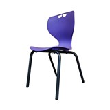 SYLEX ROSWELL CHAIR 4LEG 310MM LIME SEAT BLACK FRAME