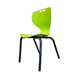 SYLEX ROSWELL CHAIR 4LEG 310MM PURPLE SEAT BLACK FRAME