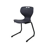 SYLEX ROSWELL CHAIR REVERSE CANTILEVER 260MM CHARCOAL SEAT BLACK FRAME