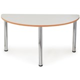 QUORUM GEOMETRY MEETING TABLE HALF ROUND 1500MM