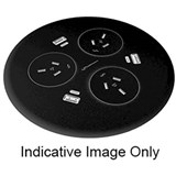 RAPIDLINE BLINKY 3GPO 3USB TAG LEAD BLACK
