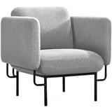 RAPIDLINE CAPRI LOUNGE CHAIR 1SEATER LIGHT GREY