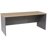 RAPID WORKER OPEN DESK 1500 X 750MM OAKIRONSTONE