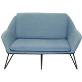 RAPIDLINE CARDINAL LOUNGE CHAIR 2 SEATER LIGHT BLUE
