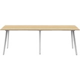 RAPIDLINE ETERNITY HIGH BAR TABLE 3000 X 750MM NATURAL OAKWHITE