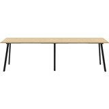 RAPIDLINE ETERNITY HIGH BAR TABLE 3600 X 750MM NATURAL OAKBLACK