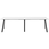 RAPIDLINE ETERNITY HIGH BAR TABLE 3600 X 750MM NATURAL WHITEBLACK