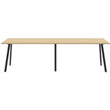 RAPIDLINE ETERNITY HIGH BAR TABLE 3600 X 900MM NATURAL OAKBLACK