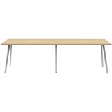 RAPIDLINE ETERNITY HIGH BAR TABLE 3600 X 900MM NATURAL OAKWHITE