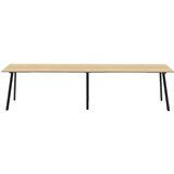 RAPIDLINE ETERNITY HIGH BAR TABLE 4200 X 750MM NATURAL OAKBLACK