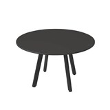 RAPIDLINE ETERNITY ROUND TABLE 1200 X 730MM BLACK TOP AND BLACK PC FRAME