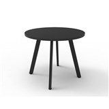 RAPIDLINE ETERNITY ROUND TABLE 900 X 730MM BLACK TOP AND BLACK PC FRAME