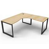 RAPID INFINITY DELUXE 1 PERSON LOOP LEG SINGLE SIDED CORNER WORKSTATION