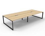RAPID INFINITY DELUXE 4 PERSON LOOP LEG DOUBLE SIDED WORKSTATION