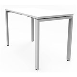 RAPIDLINE DELUXE PROFILE STEEL FRAME TABLE 1200 X 600MM NATURAL WHITEWHITE