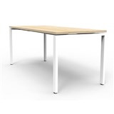 RAPIDLINE DELUXE PROFILE STEEL FRAME TABLE 1500 X 750MM NATURAL OAKWHITE