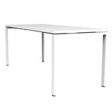 RAPIDLINE DELUXE PROFILE STEEL FRAME TABLE 1800 X 750MM NATURAL WHITEWHITE