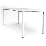RAPIDLINE DELUXE PROFILE STEEL FRAME TABLE 2100 X 750MM NATURAL WHITEWHITE