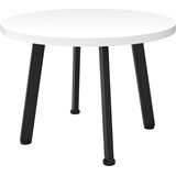 RAPIDLINE ETERNITY COFFEE TABLE 600MM DIA NATURAL WHITEBLACK