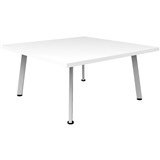 RAPIDLINE ETERNITY COFFEE TABLE 900 X 900MM NATURAL WHITEWHITE SATIN