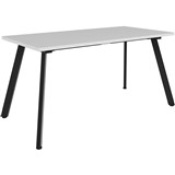RAPIDLINE ETERNITY MEETING TABLE 1500 X 750MM NATURAL WHITEBLACK